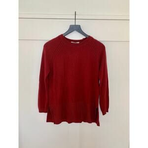 TSD12 Research Sweater in Brick Red Large Pullover Knit Classic Retro Warmer